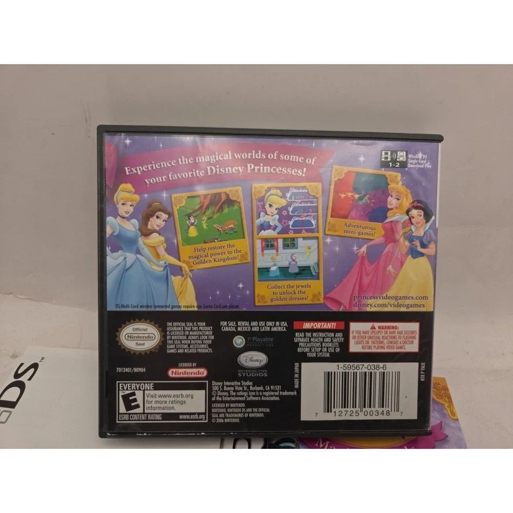 Disney Princess: Magical Jewels (Nintendo DS, 2007) Case And Manual No Game